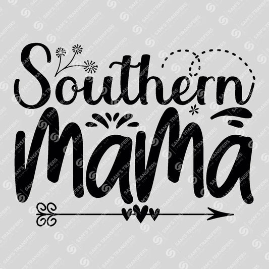 Apparel featuring a Southern Mama-themed DTF transfer.