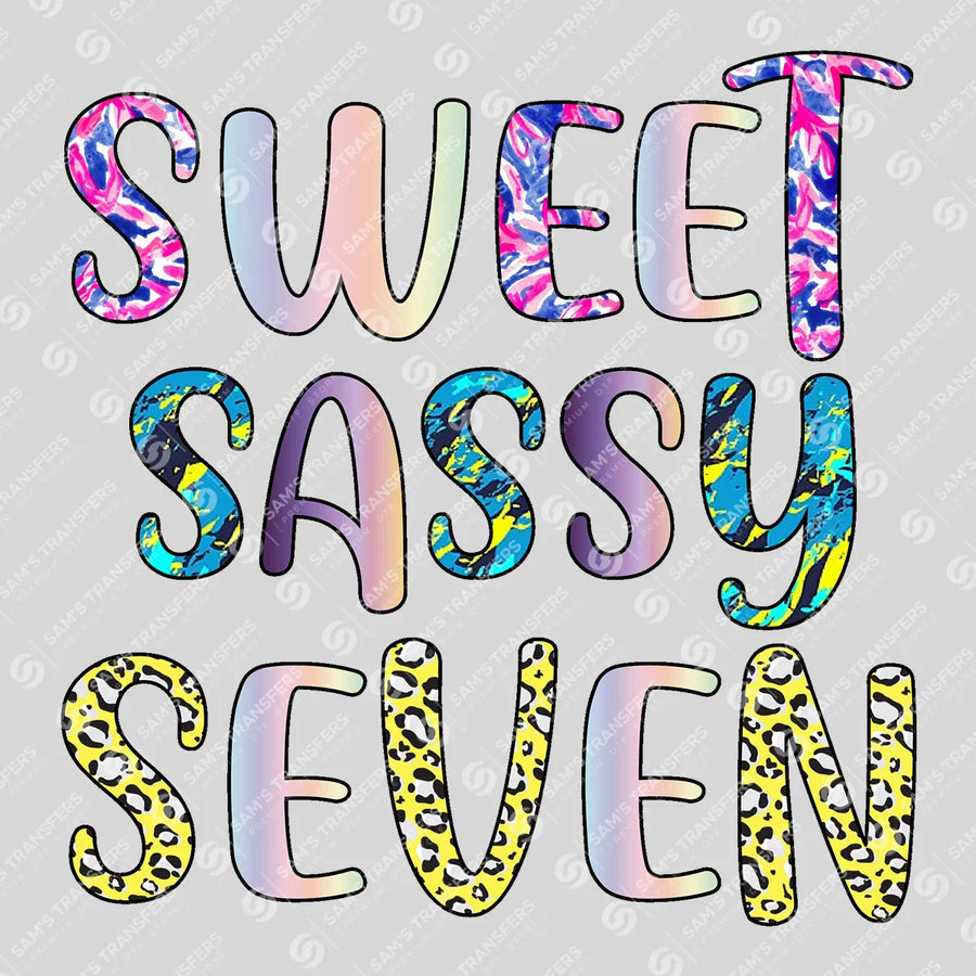 Sweet Sassy Seven Ready-to-Press DTF Transfer | SAT08743