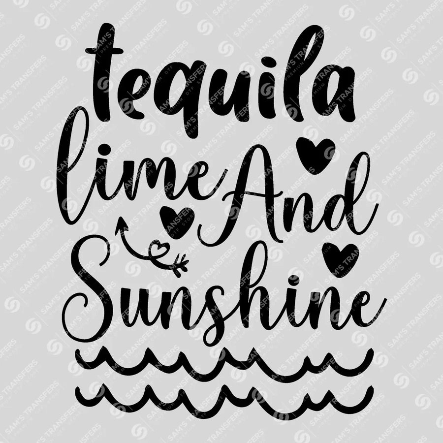 Tequila Lime and Sunshine Ready-to-Press DTF Transfer | SAT08750
