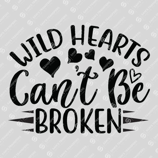 Apparel featuring a Wild Hearts Can't Be Broken-themed DTF transfer.