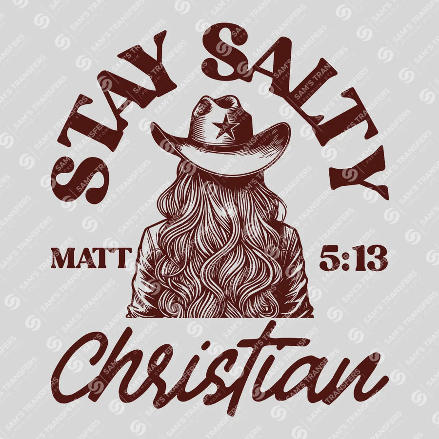 Stay Salty Christian Ready-to-Press DTF Transfer | SAT08937