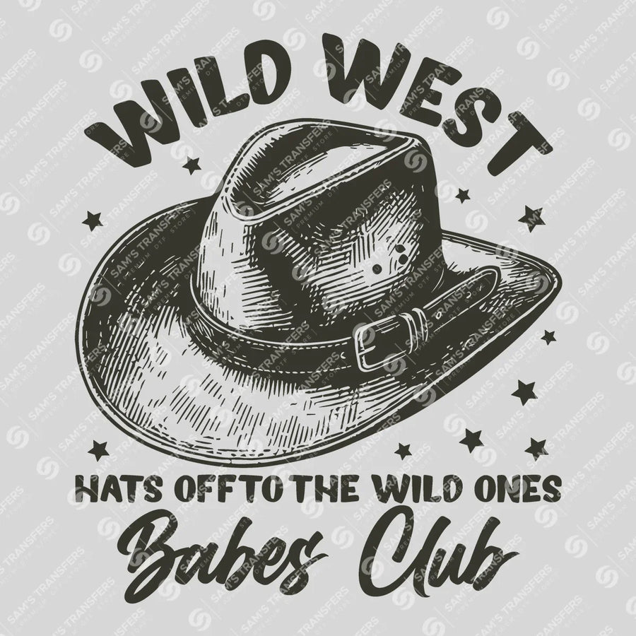 Wild West Babes Club Ready-to-Press DTF Transfer | SAT08939