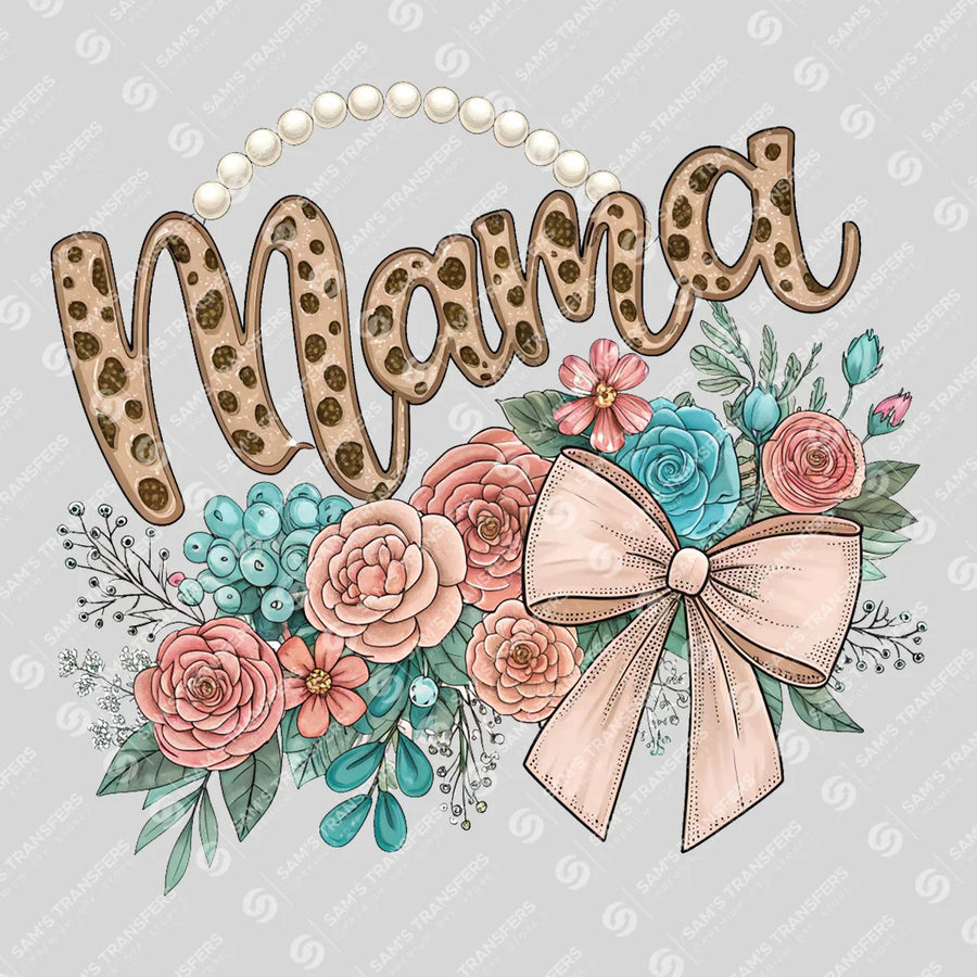 Mama Pearl Floral Ready-to-Press DTF Transfer | SAT09054