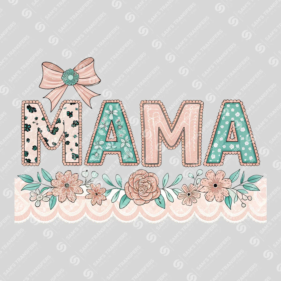 Mama Dalmatian Floral Ready-to-Press DTF Transfer | SAT09055