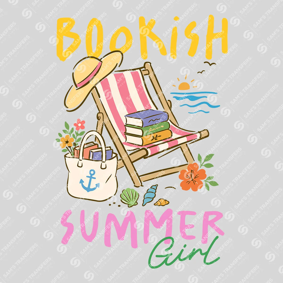 Bookish Summer Girl Ready-to-Press DTF Transfer | SAT09129