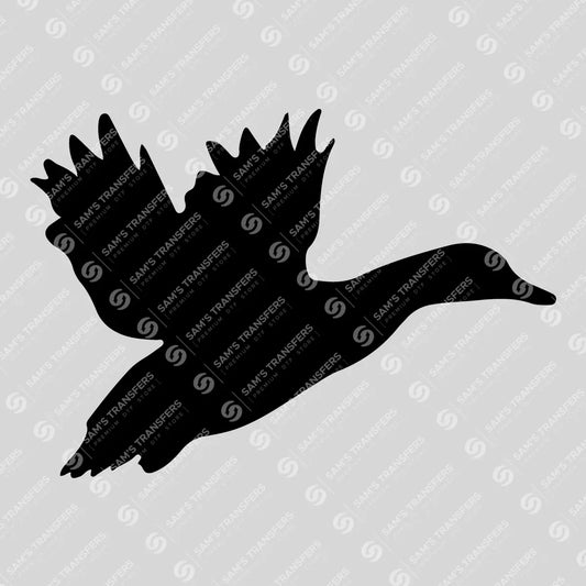 Apparel featuring a Flying Duck-themed DTF transfer.