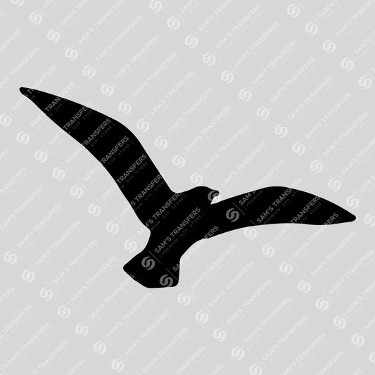 Apparel featuring a Flying Seagull-themed DTF transfer.