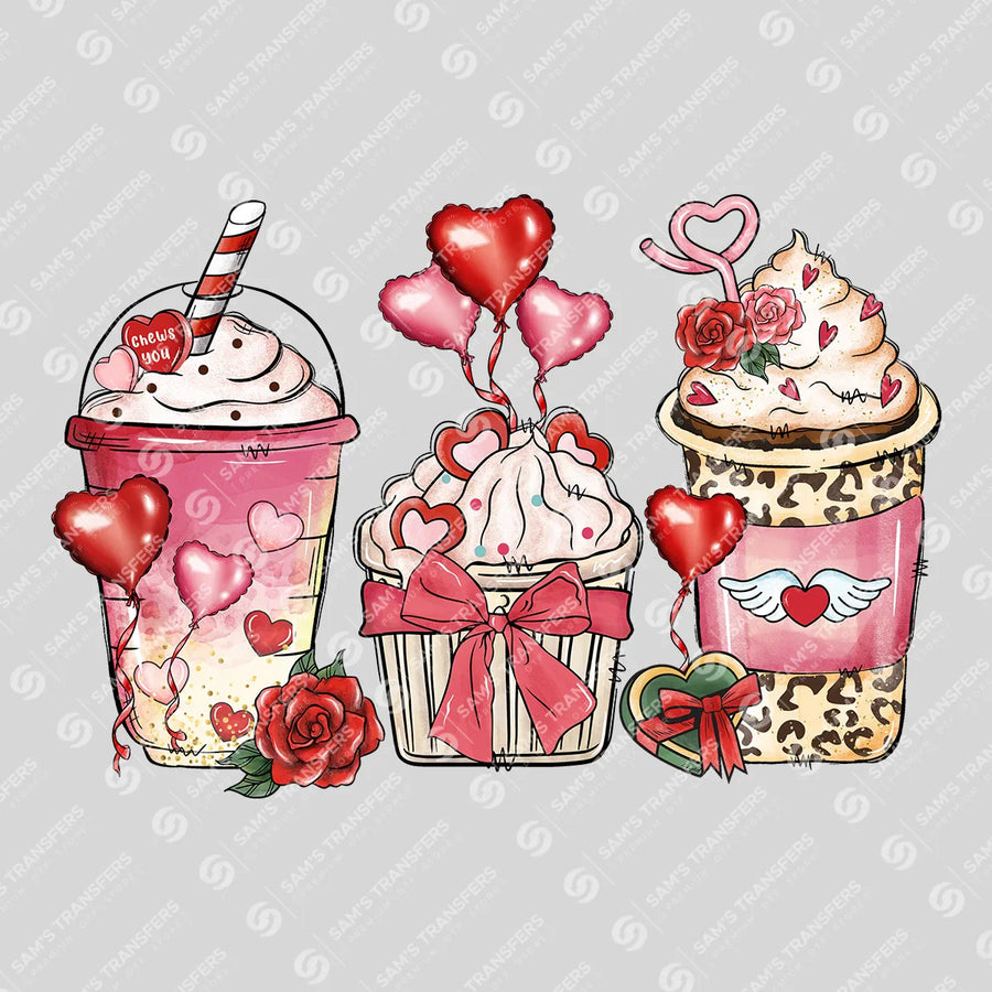 Valentine Coffee Love Ready-to-Press DTF Transfer | SAT09480