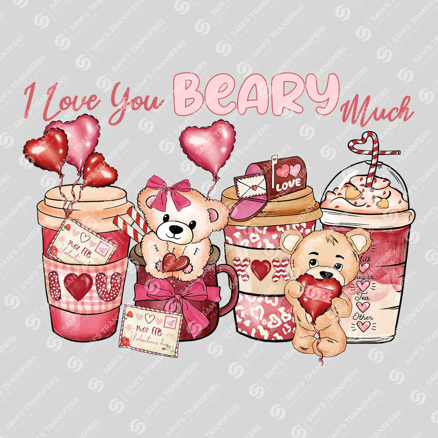 I Love You Beary Much Ready-to-Press DTF Transfer | SAT09488
