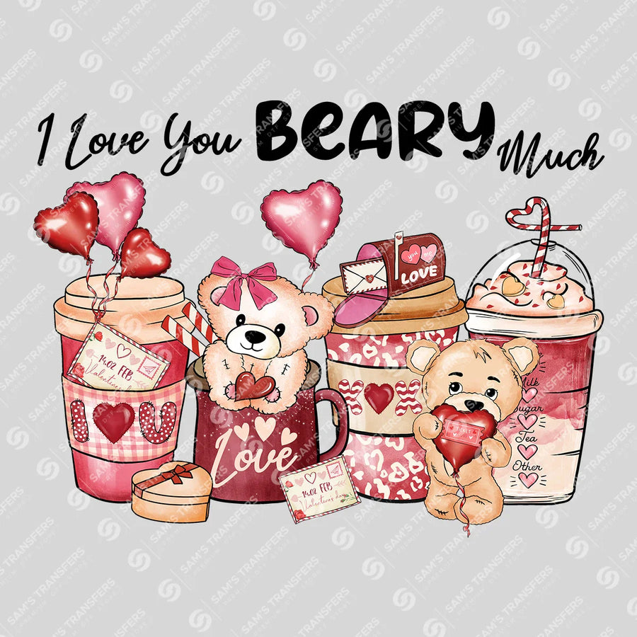 I Love You Beary Much Ready-to-Press DTF Transfer | SAT09489