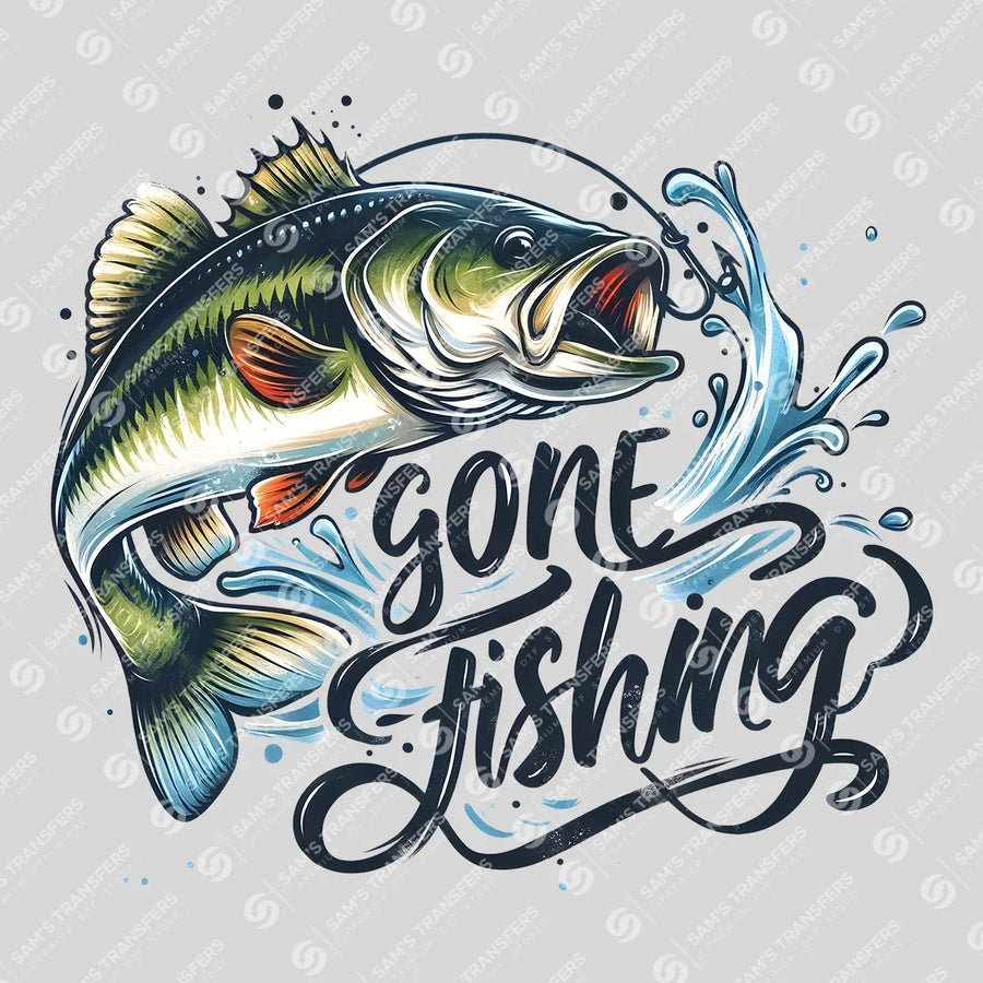 Gone Fishing Ready-to-Press DTF Transfer | SAT09524