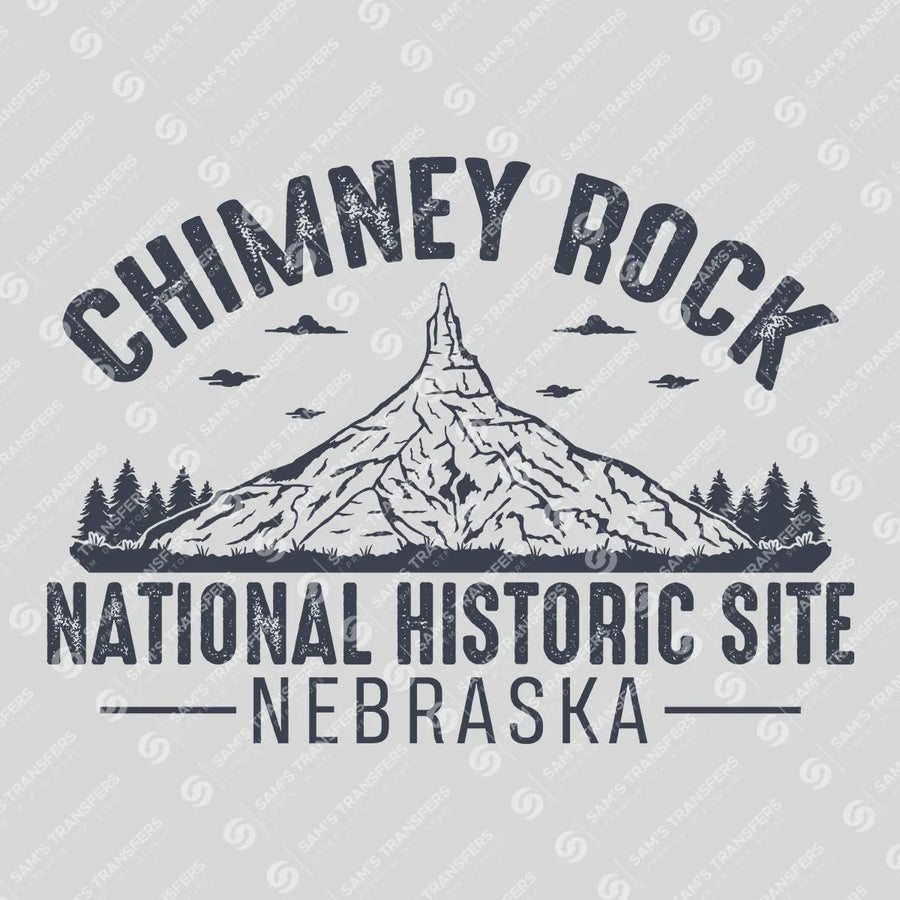 Chimney Rock Nebraska Vintage Ready-to-Press DTF Transfer | SAT09741