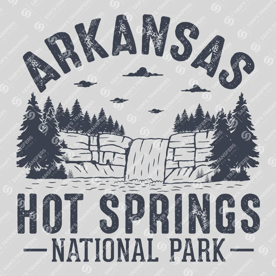 Arkansas Hot Springs National Park Ready-to-Press DTF Transfer | SAT09742