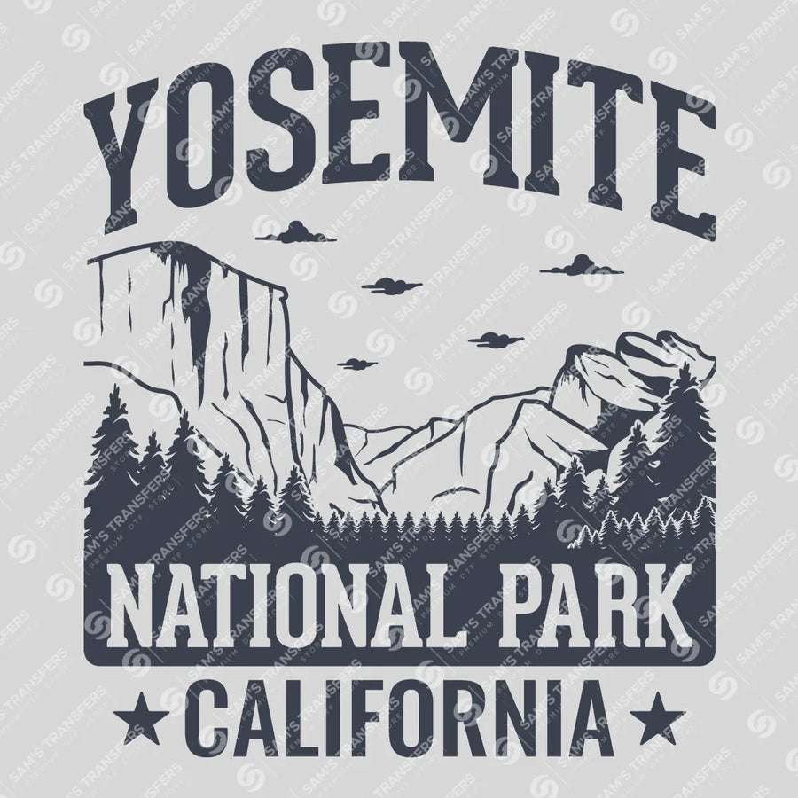Yosemite National Park Vintage Ready-to-Press DTF Transfer | SAT09746