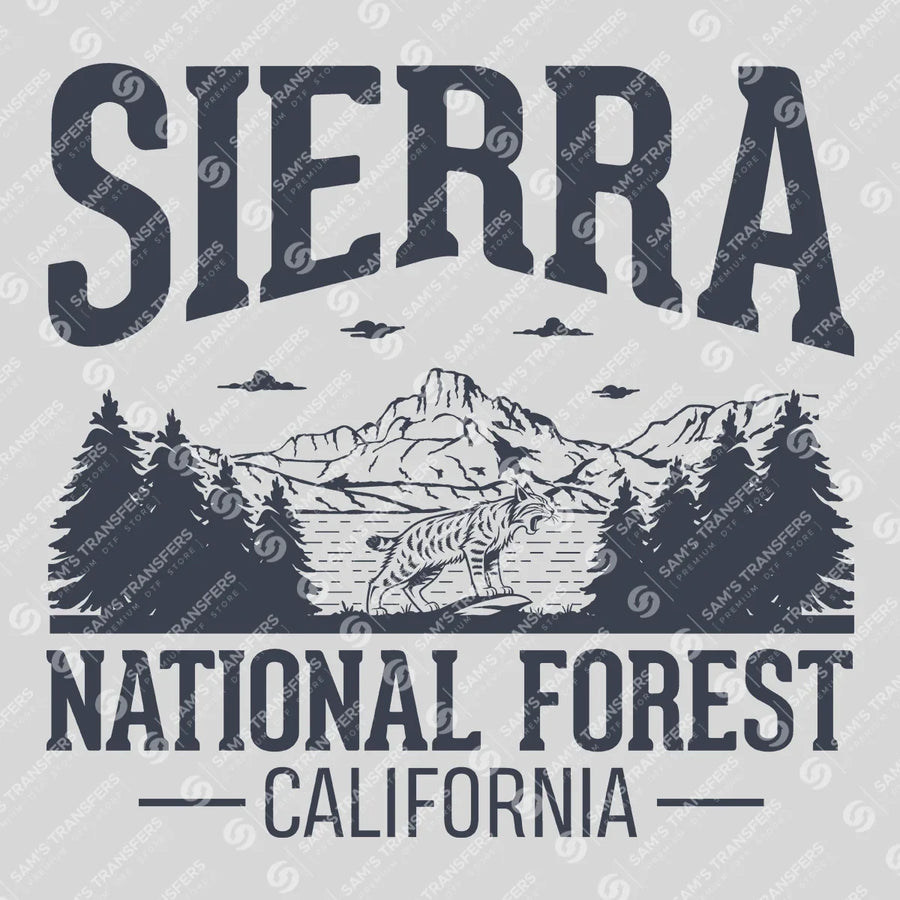 Sierra National Forest California Ready-to-Press DTF Transfer | SAT09750