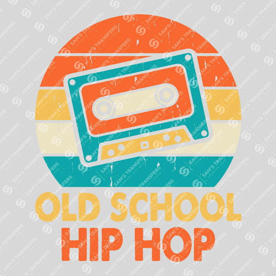 Old School Hip Hop Cassette Ready-to-Press DTF Transfer | SAT09843