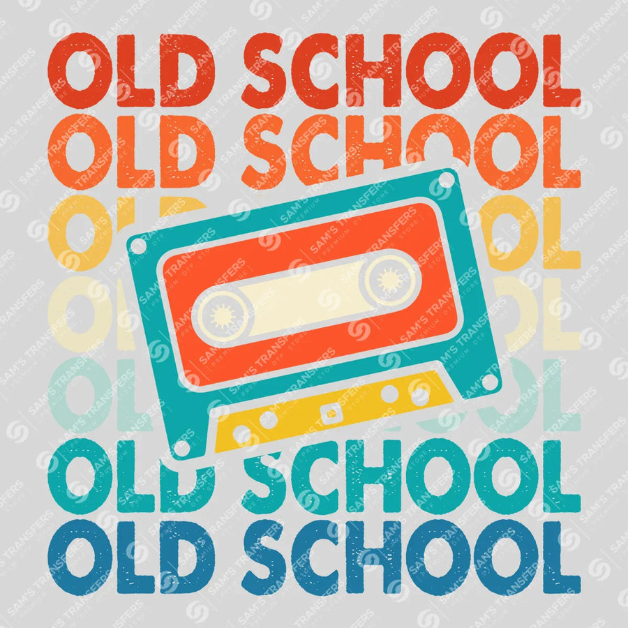 Old School Cassette Ready-to-Press DTF Transfer | SAT09857