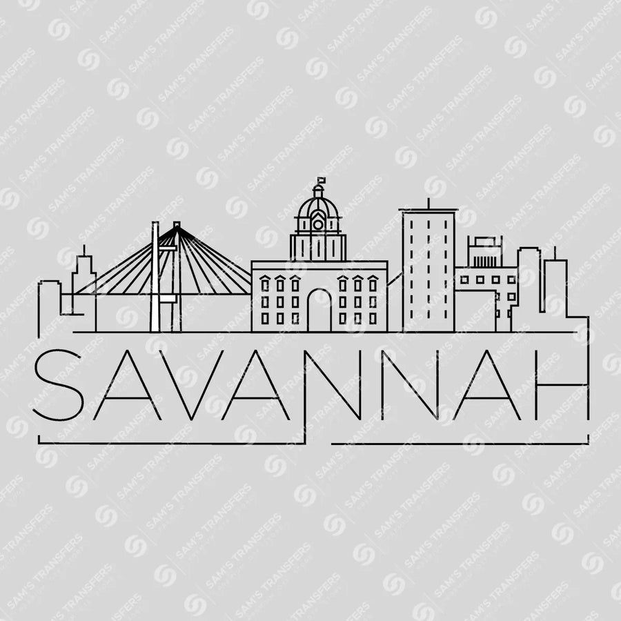 Savannah Skyline Ready-to-Press DTF Transfer | SAT10076