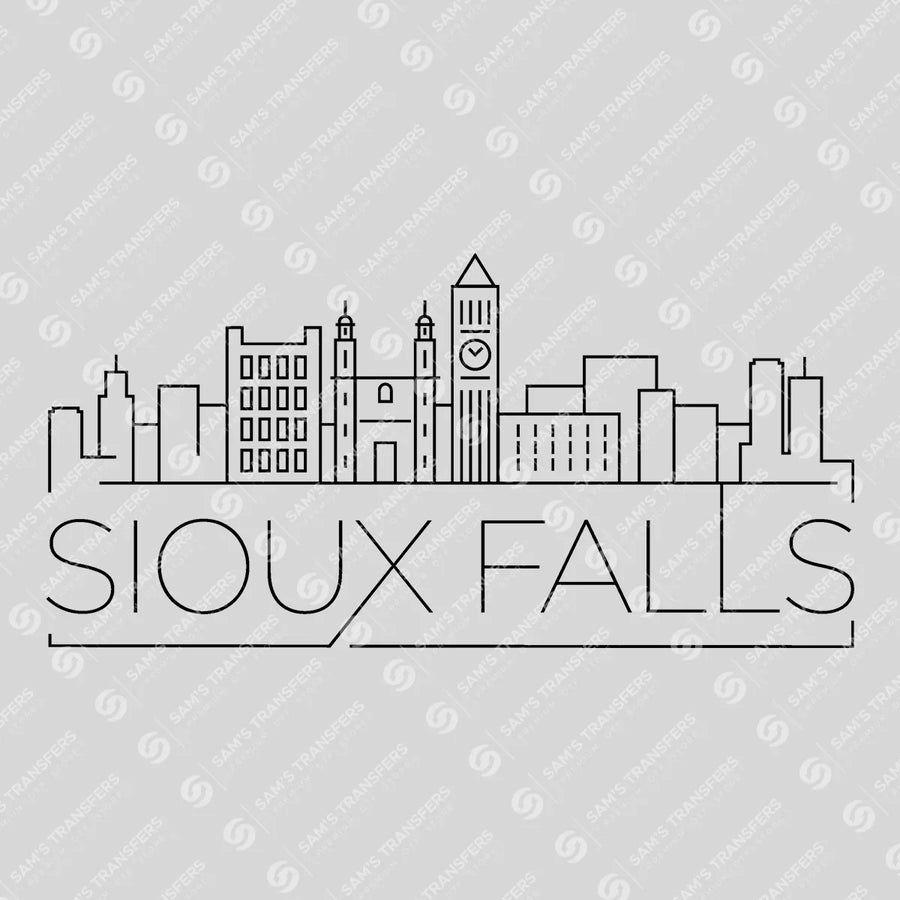 Sioux Falls Skyline Ready-to-Press DTF Transfer | SAT10077
