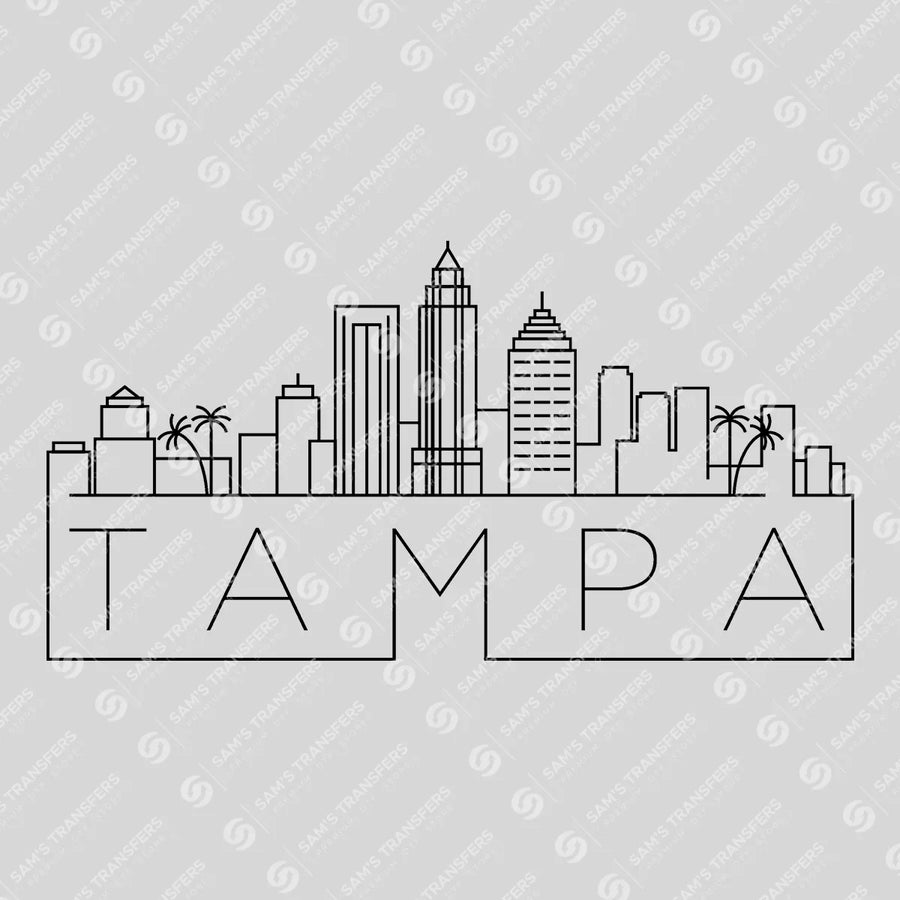 Tampa Skyline Ready-to-Press DTF Transfer | SAT10080