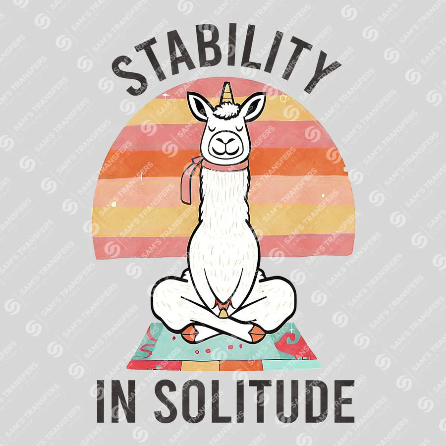 Stability In Solitude Ready-to-Press DTF Transfer | SAT10097