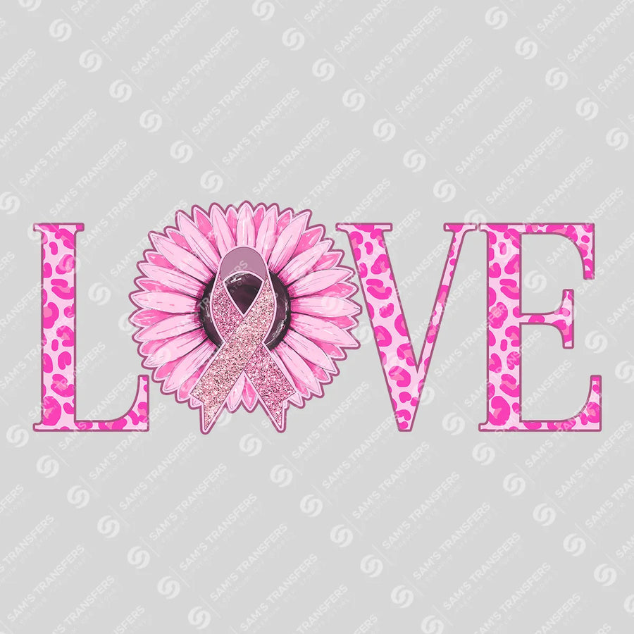 Love Sunflower Ribbon Ready-to-Press DTF Transfer | SAT10422