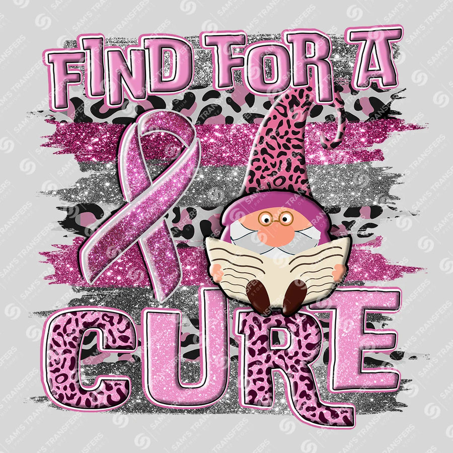 Find For A Cure Gnome Ready-to-Press DTF Transfer | SAT10424