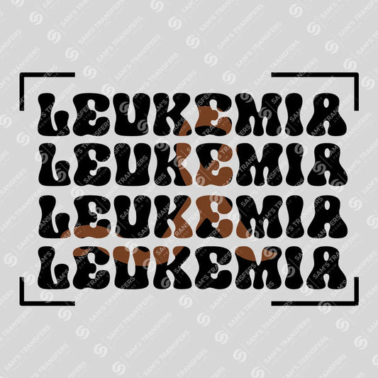 Apparel featuring a Leukemia-themed DTF transfer.