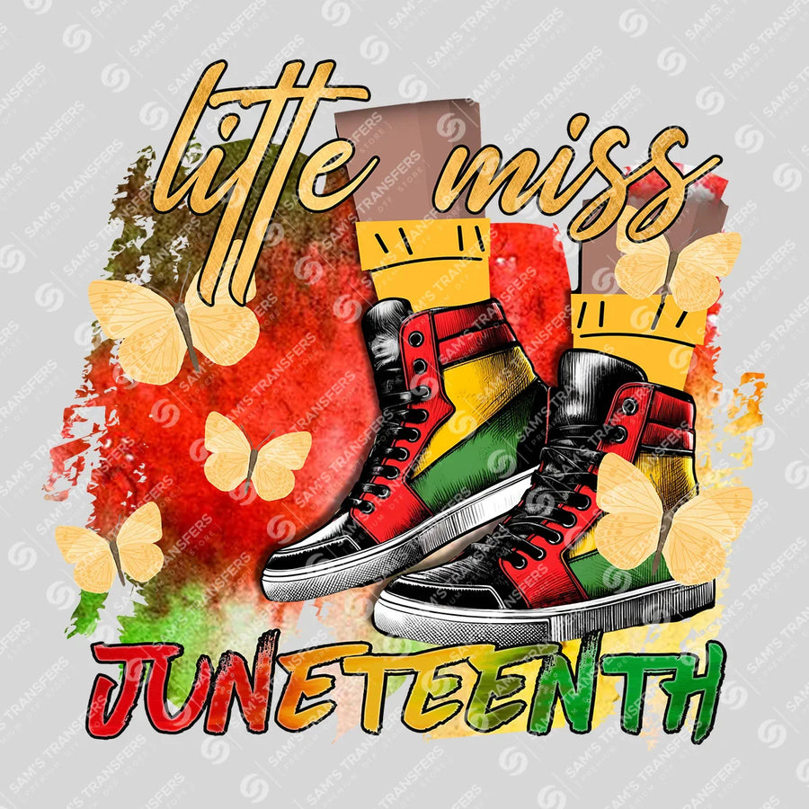 Little Miss Juneteenth Ready-to-Press DTF Transfer | SAT10600