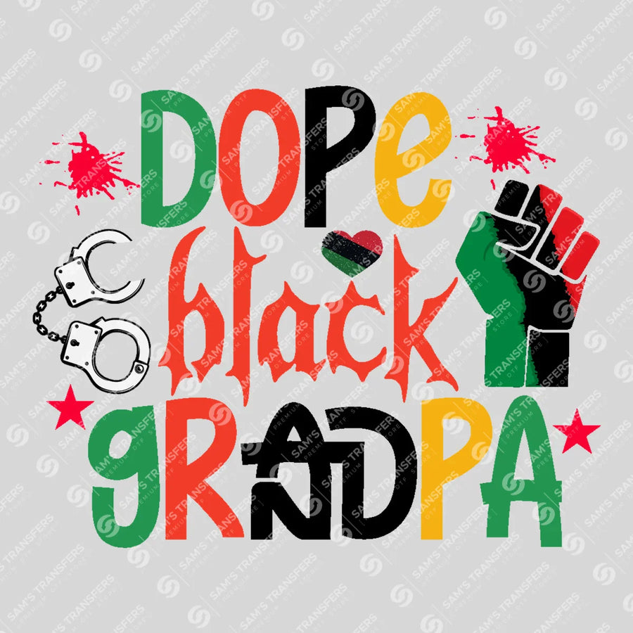 Dope Black Grandpa Ready-to-Press DTF Transfer | SAT10712
