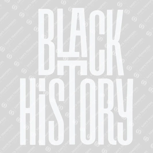 Apparel featuring a Black History-themed DTF transfer.