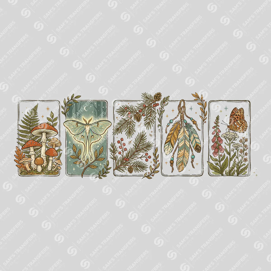 Botanical Tarot Cards Ready-to-Press DTF Transfer | SAT11097