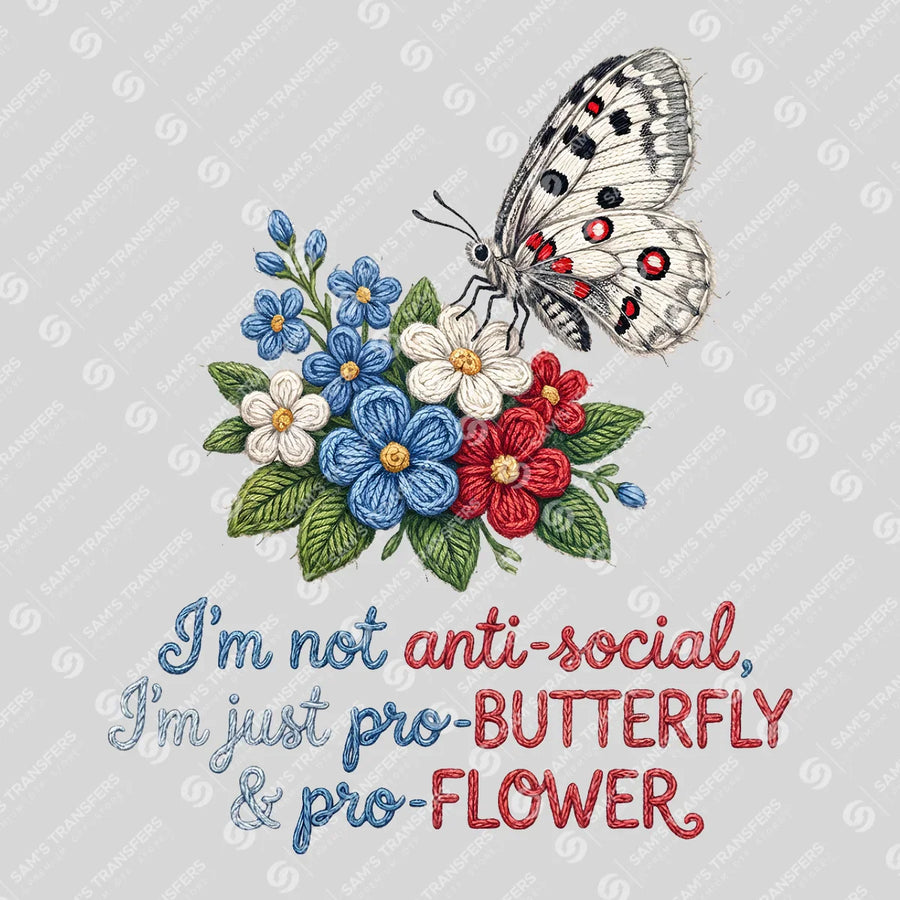 Pro-Butterfly And Pro-Flower Ready-to-Press DTF Transfer | SAT11108
