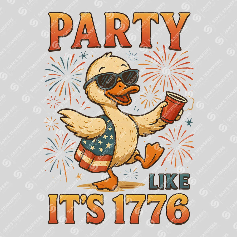 Party Like It's 1776 Ready-to-Press DTF Transfer | SAT11154