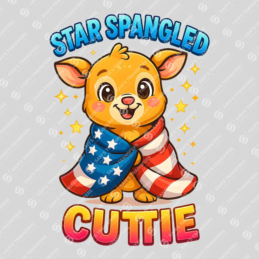 Star Spangled Cutie Ready-to-Press DTF Transfer | SAT11160