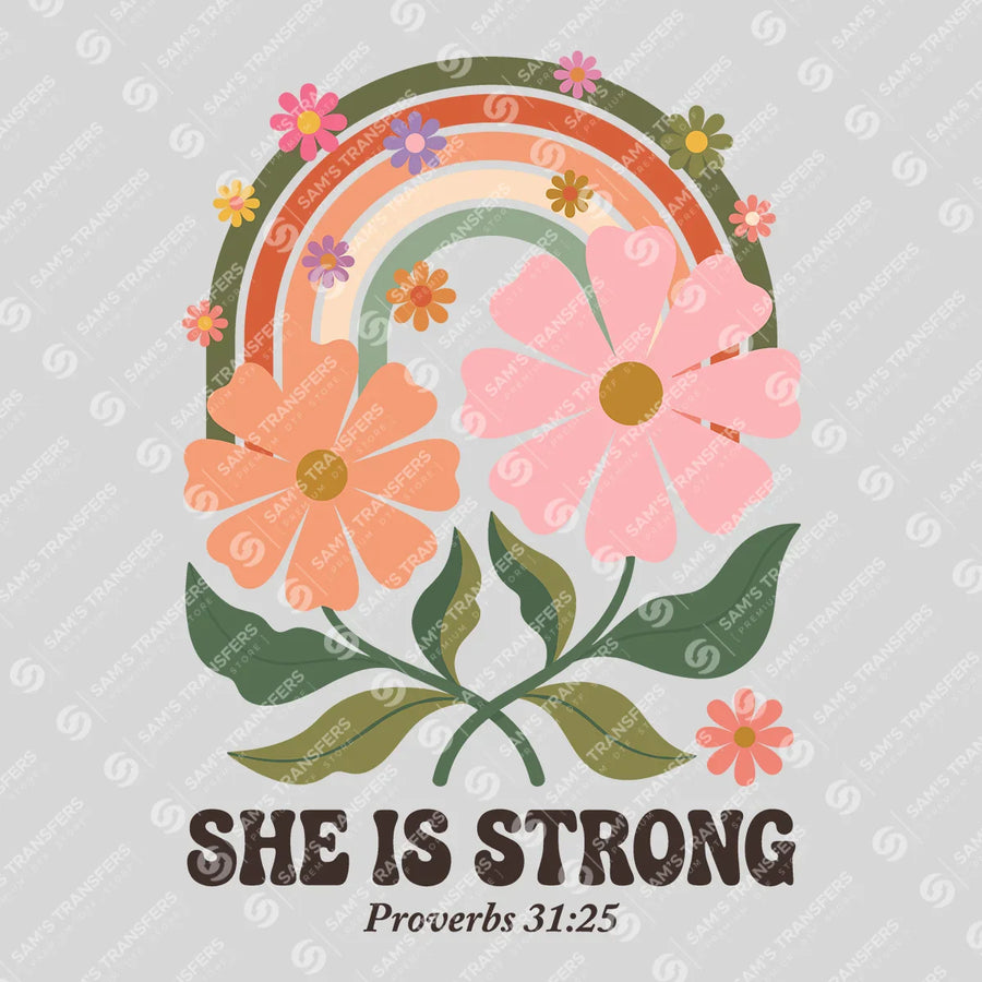 She Is Strong Ready-to-Press DTF Transfer | SAT11256