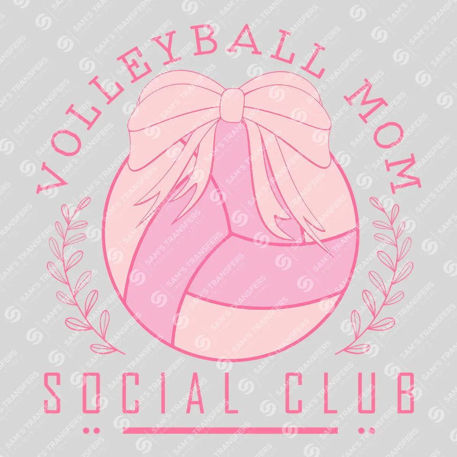 Volleyball Mom Social Club DTF Transfer