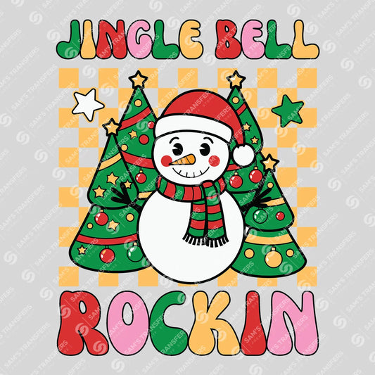 Jingle Bell Rockin’ – Retro Christmas Snowman Sweatshirt