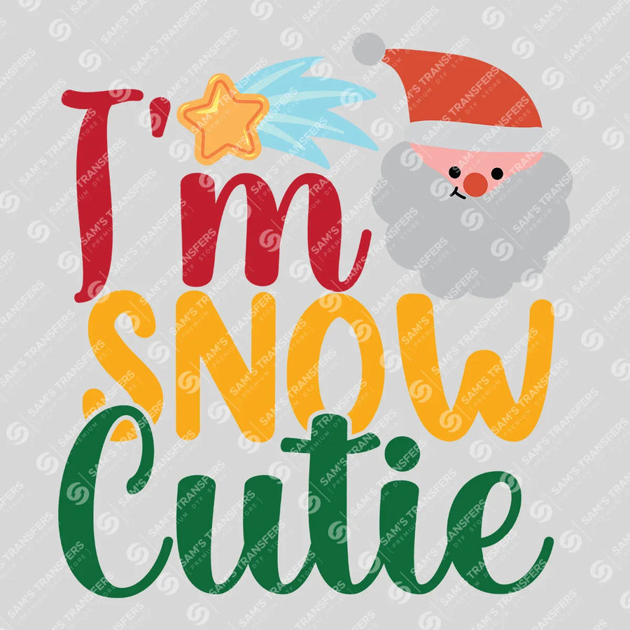 I’m Snow Cutie – Santa and Shooting Star Christmas Sweatshirt