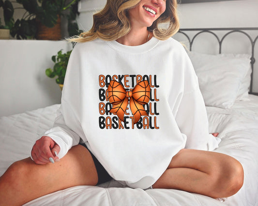 Basketball Bow Ready-to-Press DTF Transfer - Sam's DTF Transfers