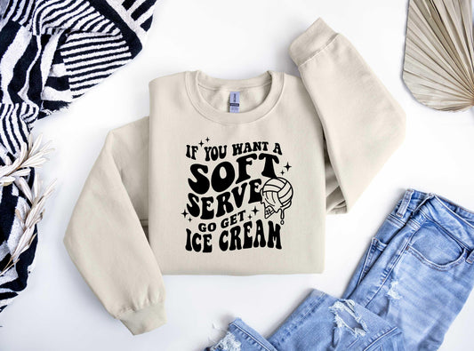 Soft Serve Volleyball DTF Transfer Design - Sam's DTF Transfers