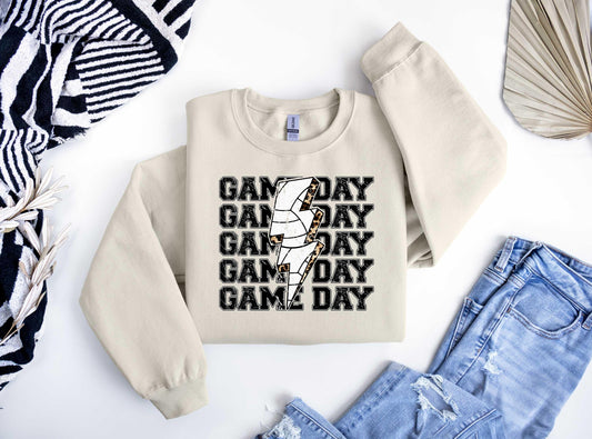Game Day Volleyball Lightning DTF Transfer Design - Sam's DTF Transfers