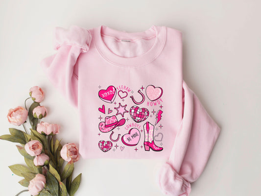 Cowgirl Valentine's Day DTF Transfer - Sam's DTF Transfers