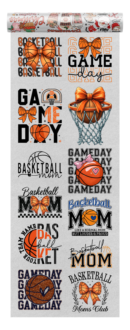 Basketball Mom DTF Transfer Bundle - 12 Ready-to-Press Designs - Sam's DTF Transfers