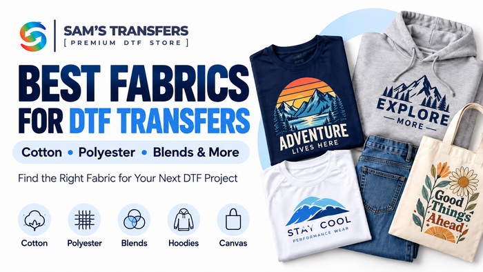 Best Fabrics for DTF Transfers: Cotton, Polyester, Blends & More