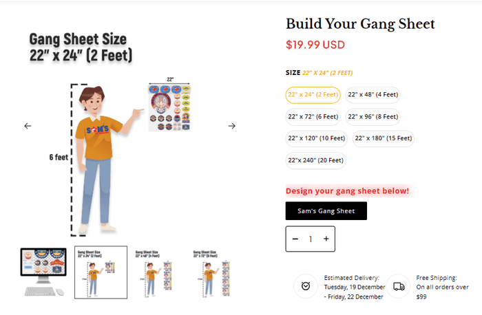 Advanced Tools for Customizing Gang Sheets