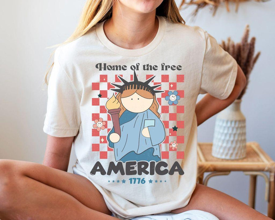 "Home of the Free" 4th of July Ready-to-Press DTF Transfer