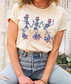 Dancing Skeletons - 4th of July Ready-to-Press DTF Transfer - Sam's DTF Transfers