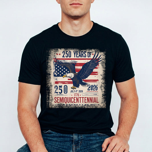 USA 250 Years Anniversary DTF Transfer | 4th of July Design | FR2159
