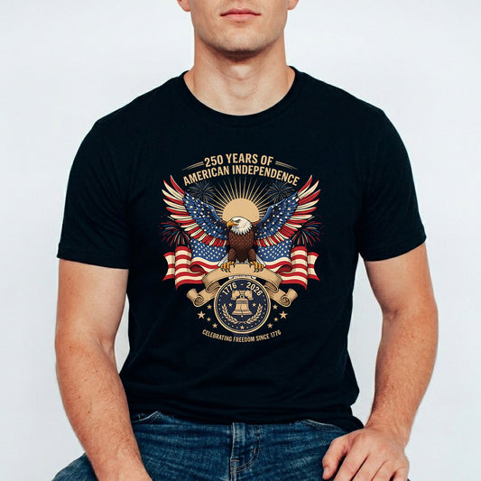 USA 250 Years Anniversary DTF Transfer | 4th of July Design | FR2160